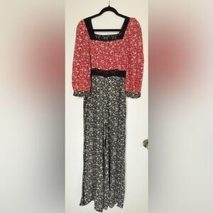 ASOS Red and Black Summer Jumpsuit